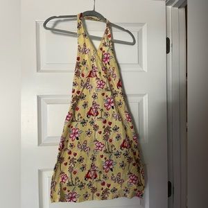 Halter dress Hawaiian print